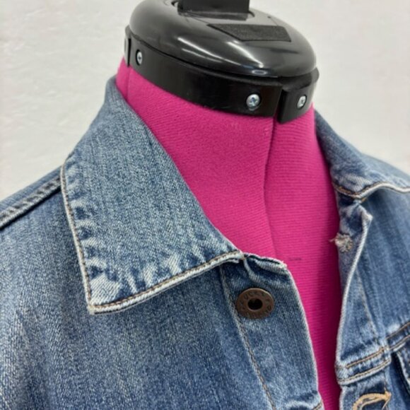 Lucky Brand Classic Jean Jacket, Distressed, Small - Picture 4 of 8